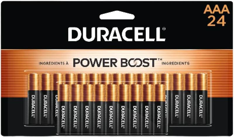 1Duracell Coppertop AAA Batteries with Power Boost Ingredients, 24 Count Pack Triple A Battery with Long-Lasting Power, Alkaline AAA Battery for Household and Office Devices (1)