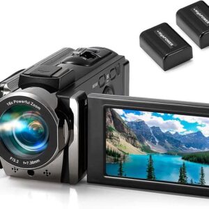 1Video Camera Camcorder Digital Camera Recorder Full HD 1080P 15FPS 24MP 3