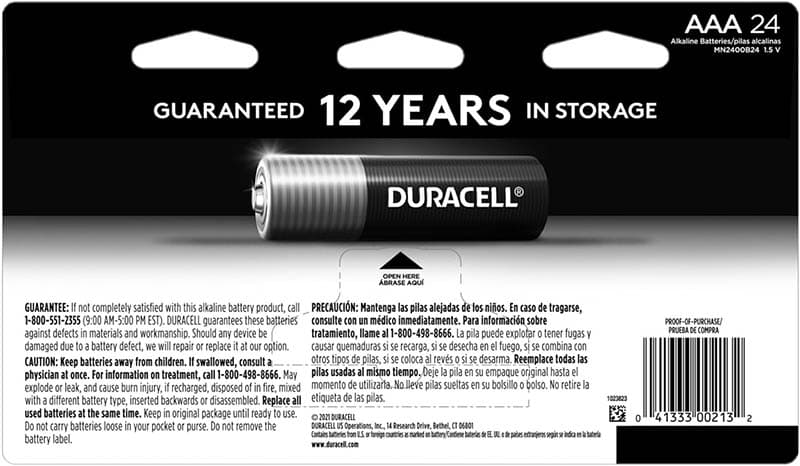 2Duracell Coppertop AAA Batteries with Power Boost Ingredients, 24 Count Pack Triple A Battery with Long-Lasting Power, Alkaline AAA Battery for Household and Office Devices (1)