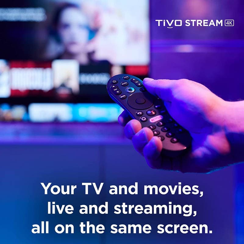 3TiVo Stream 4K – Every Streaming App and Live TV on One Screen – 4K UHD, Dolby Vision HDR and Dolby Atmos Sound – Powered by Android TV – Plug-In Smart TV, One size (1)
