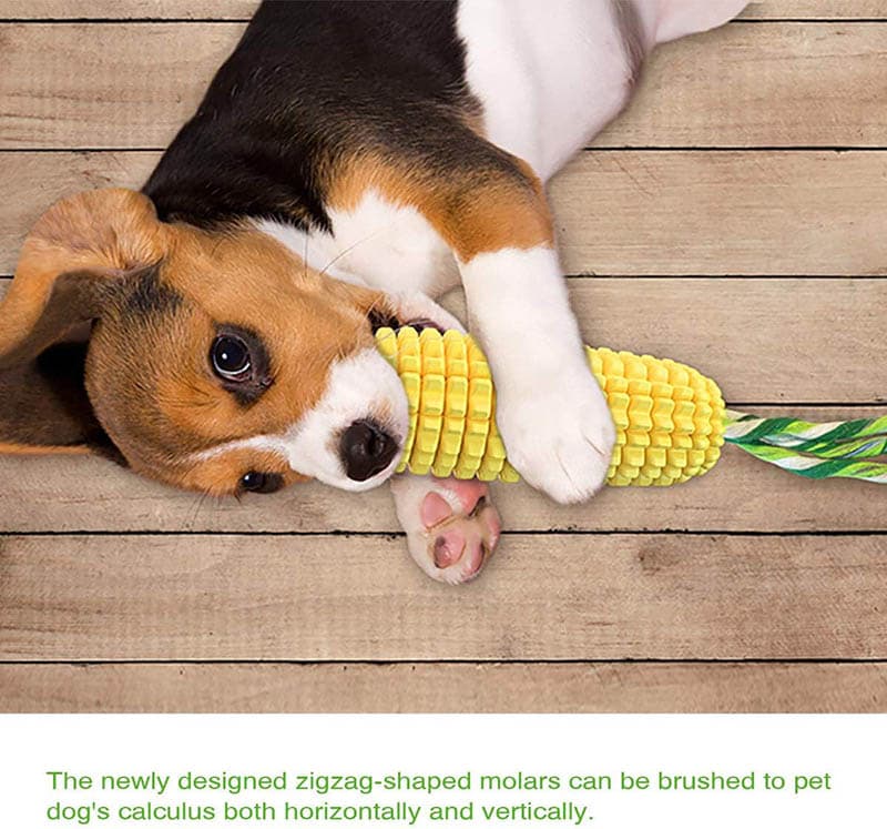 5Carllg Dog Chew Toys for Aggressive Chewers, Indestructible Tough Durable Squeaky Interactive Dog Toys, Puppy Teeth Chew Corn Stick Toy for Small Meduium Large Breed