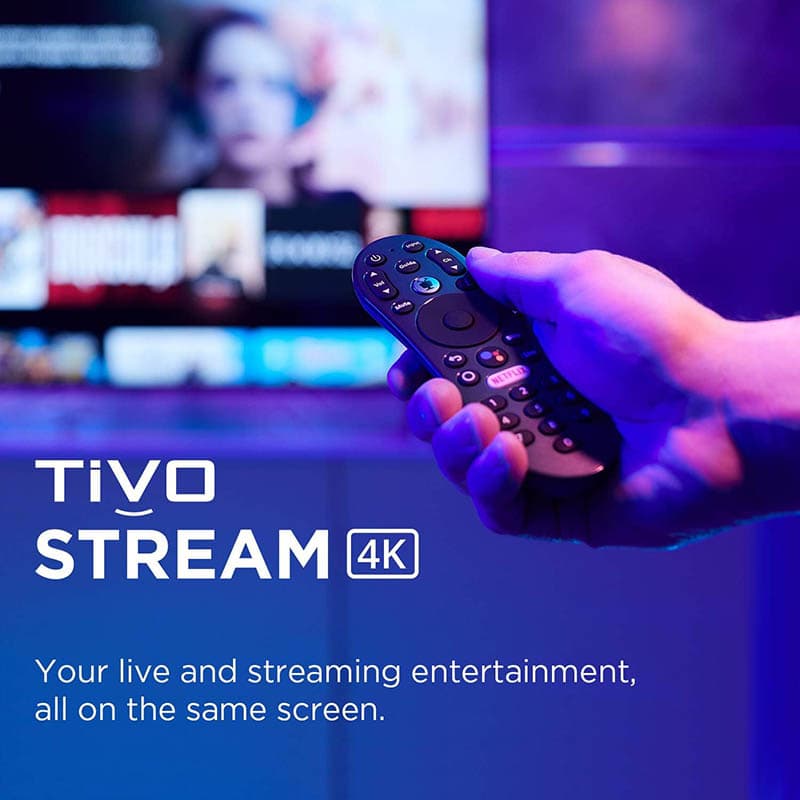 6TiVo Stream 4K – Every Streaming App and Live TV on One Screen – 4K UHD, Dolby Vision HDR and Dolby Atmos Sound – Powered by Android TV – Plug-In Smart TV, One size (1)
