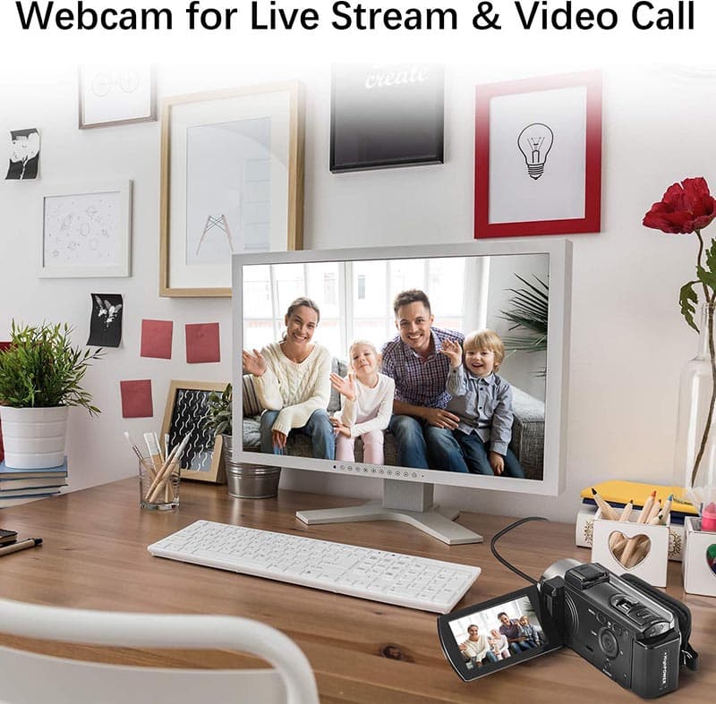 6Video Camera Camcorder Digital Camera Recorder Full HD 1080P 15FPS 24MP 3