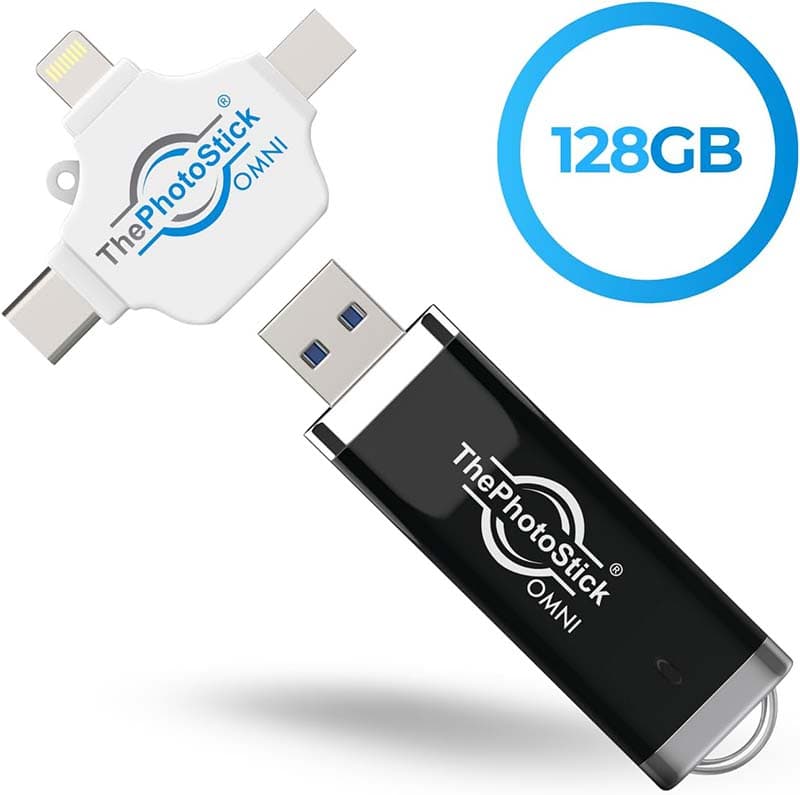 91Omni 128GB – Secure Photo Video Backup and Transfer Digital File Organization USB & Multiport Connection for Phones (1)